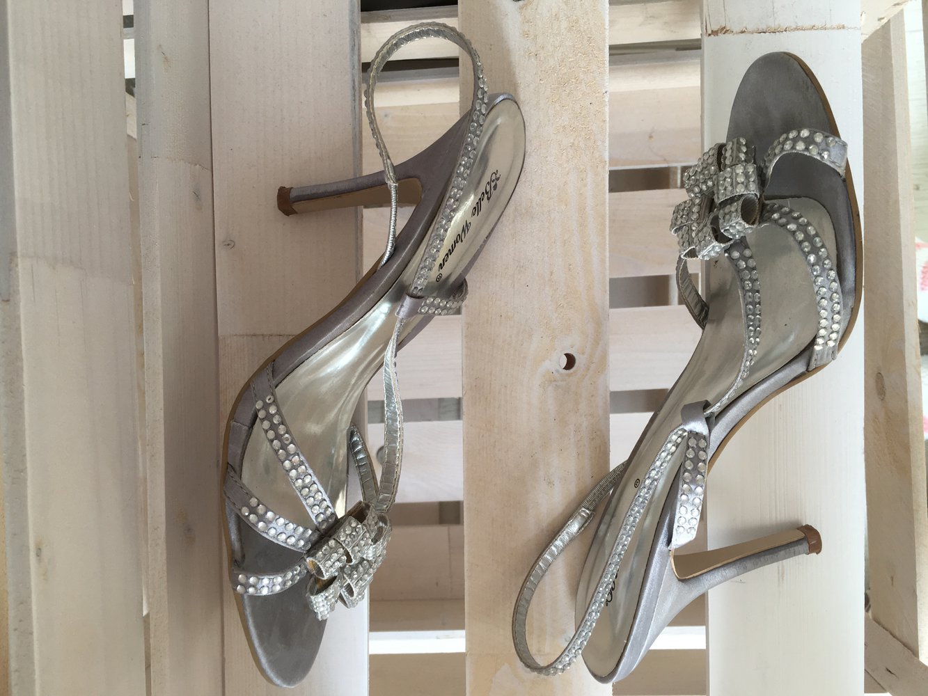 Silber Glitzer Sandalen 