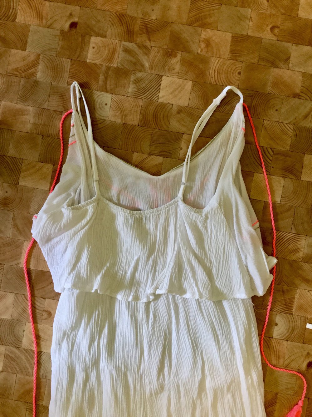 Maxikleid weiß Ibiza Style 