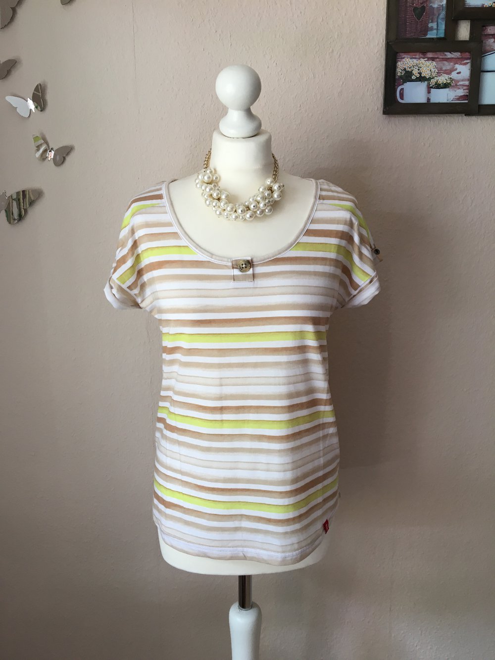 NEU - Esprit Shirt gestreift Knopf S