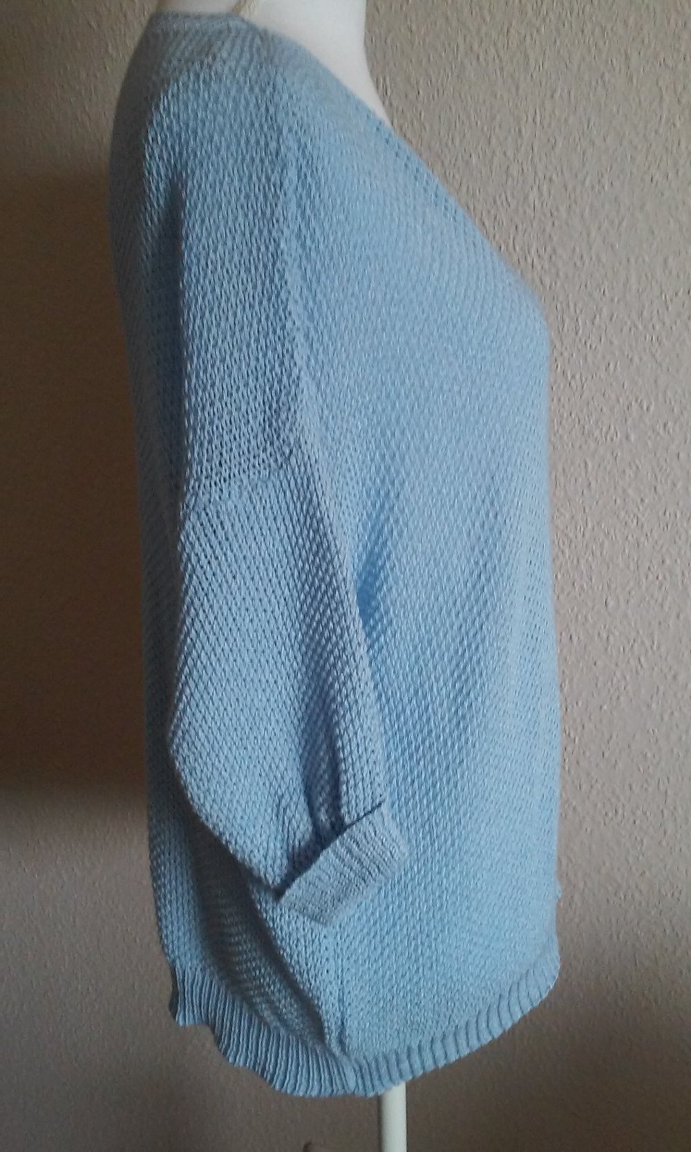 Pulli Shirt leuchtend schönes Hellblau Netzshirt