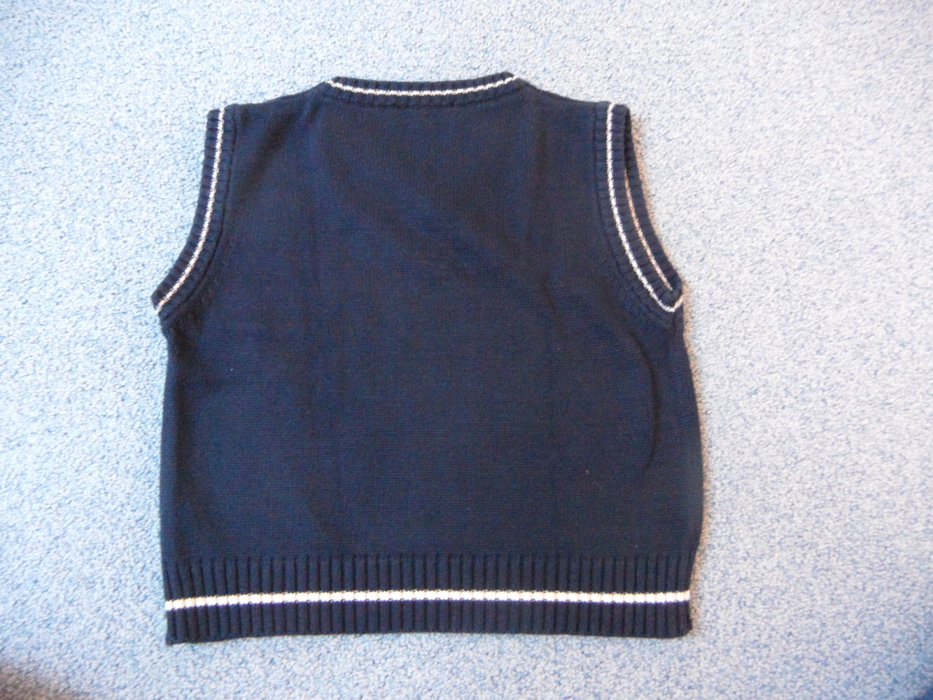 dunkelblauer Pullunder Feinstrick