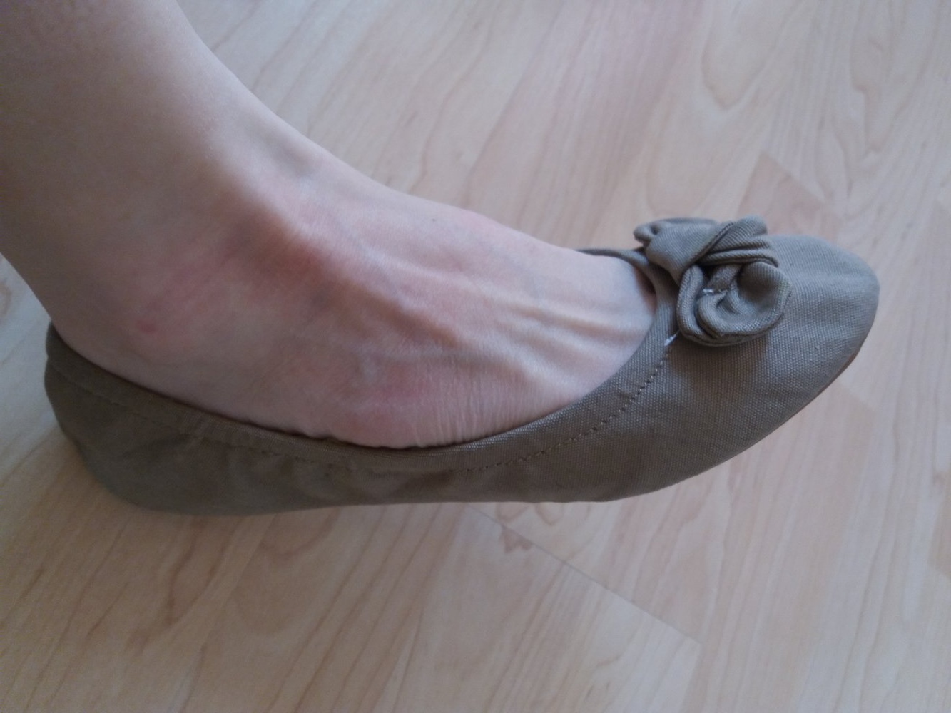 Ballerinas Görtz 37 Beige Nude Schleife 