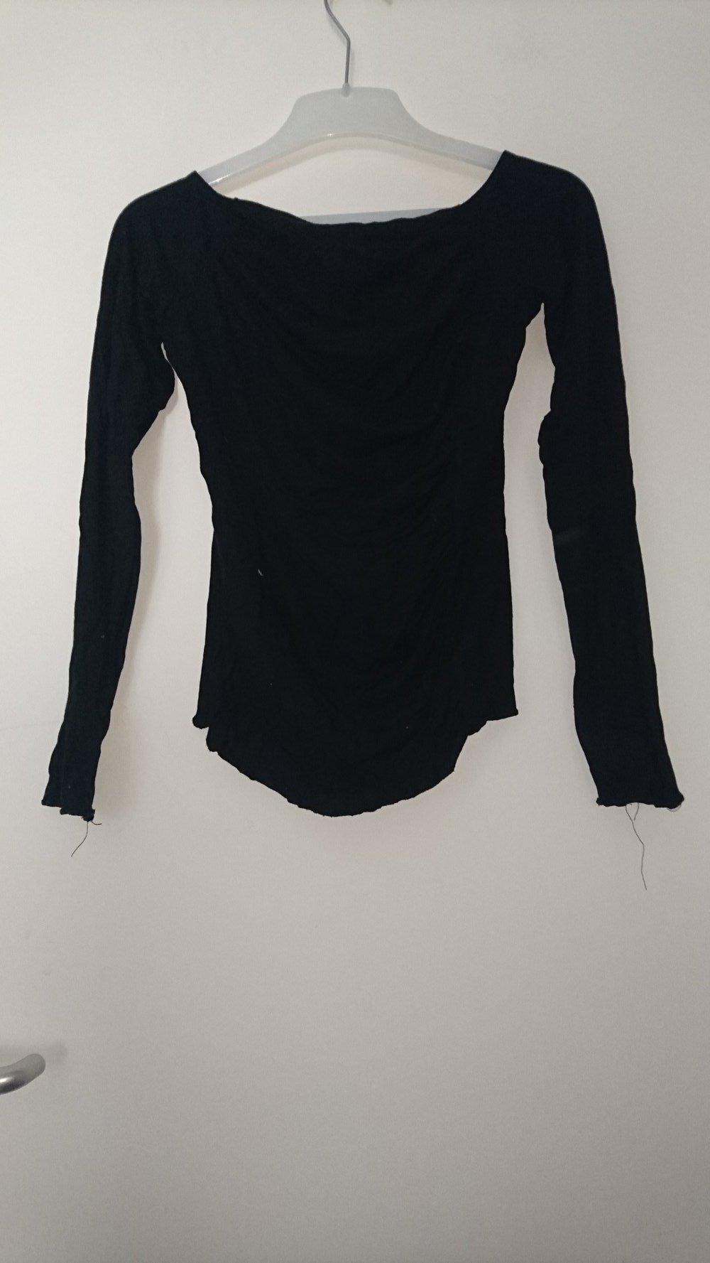 Schwarzes Langarm Shirt Gr. 146/152