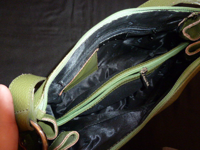 Handtasche / L. Credi / grün