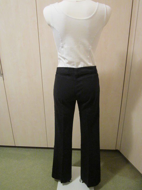 Schwarze Bootcut Hüfthose