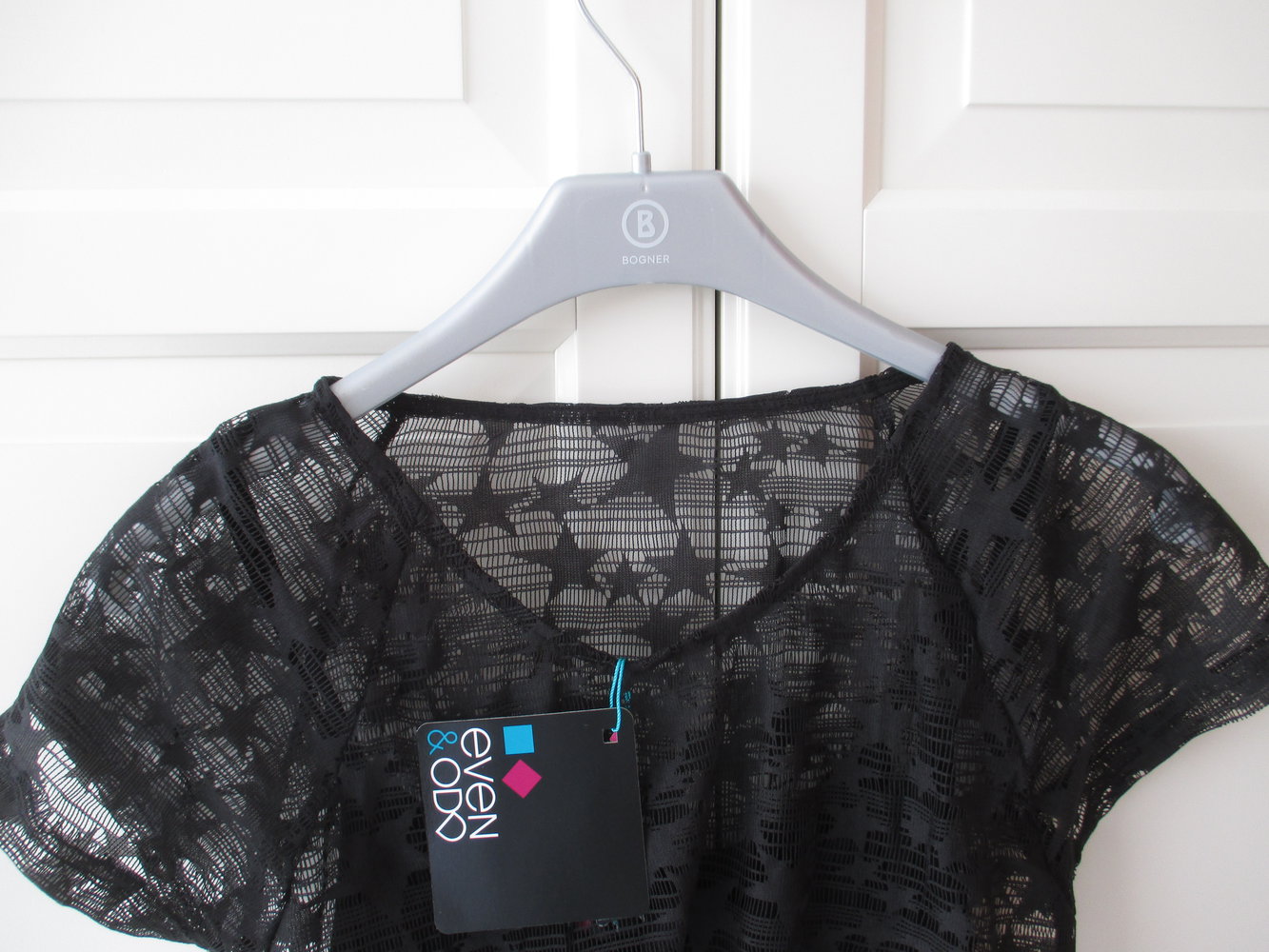 even & odd; das kleine Schwarze, Gr. S, neu mit Etikett, Trägerkleid mit Spitzenoberteil