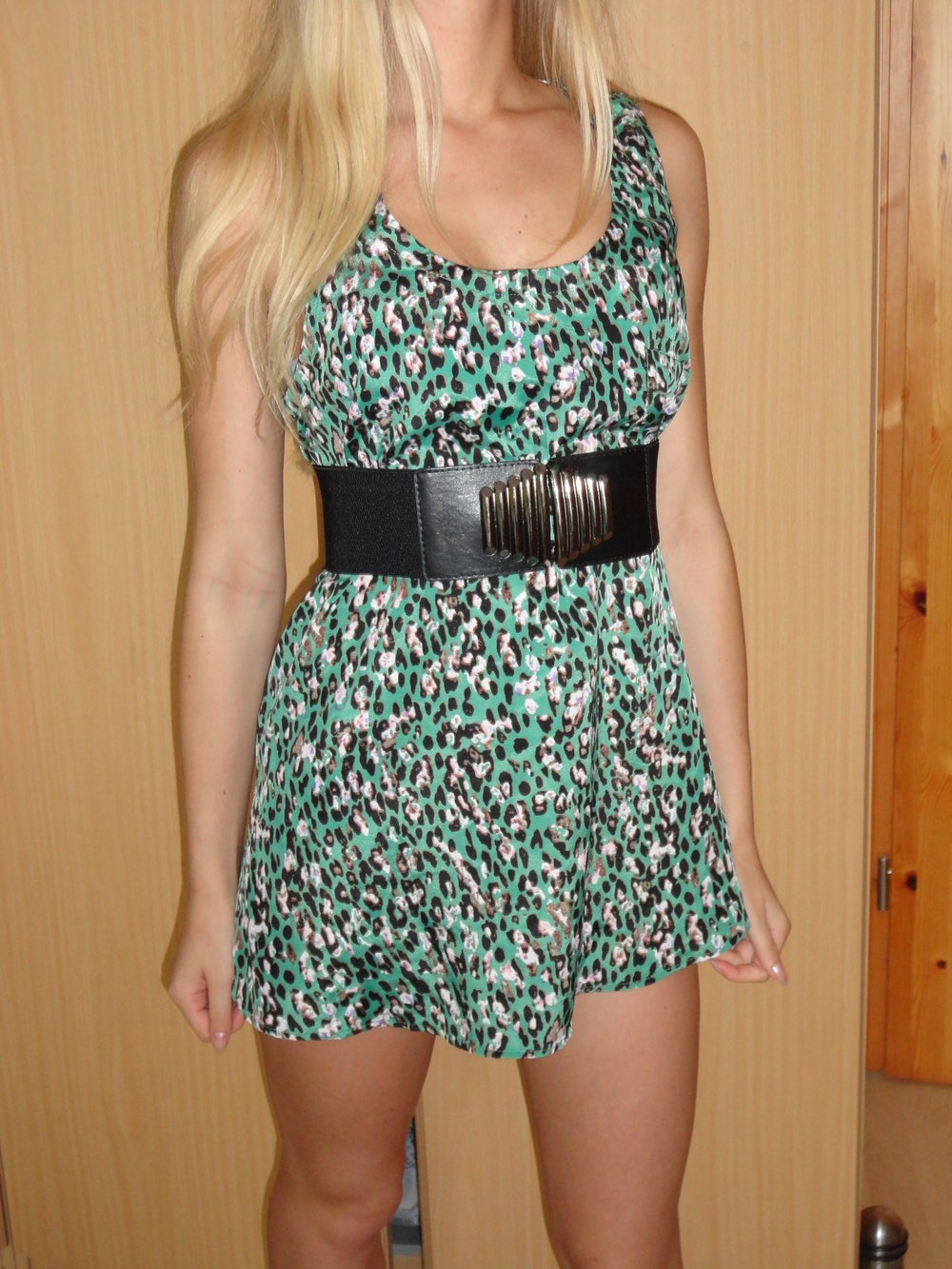 bunt gemustertes Long Top KLeid