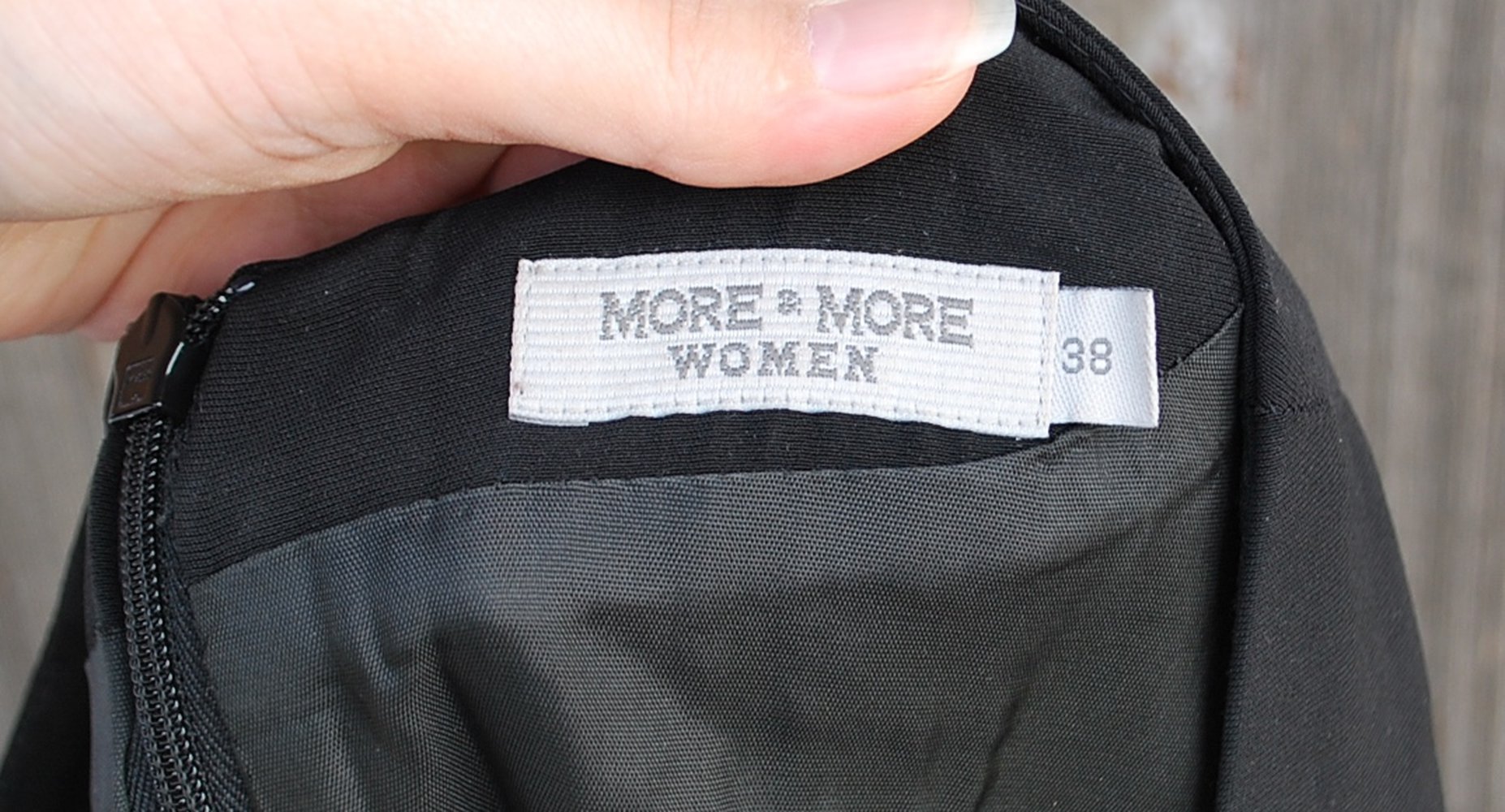 schwarzes kurzes Vintagekleid, More & More, Größe 38