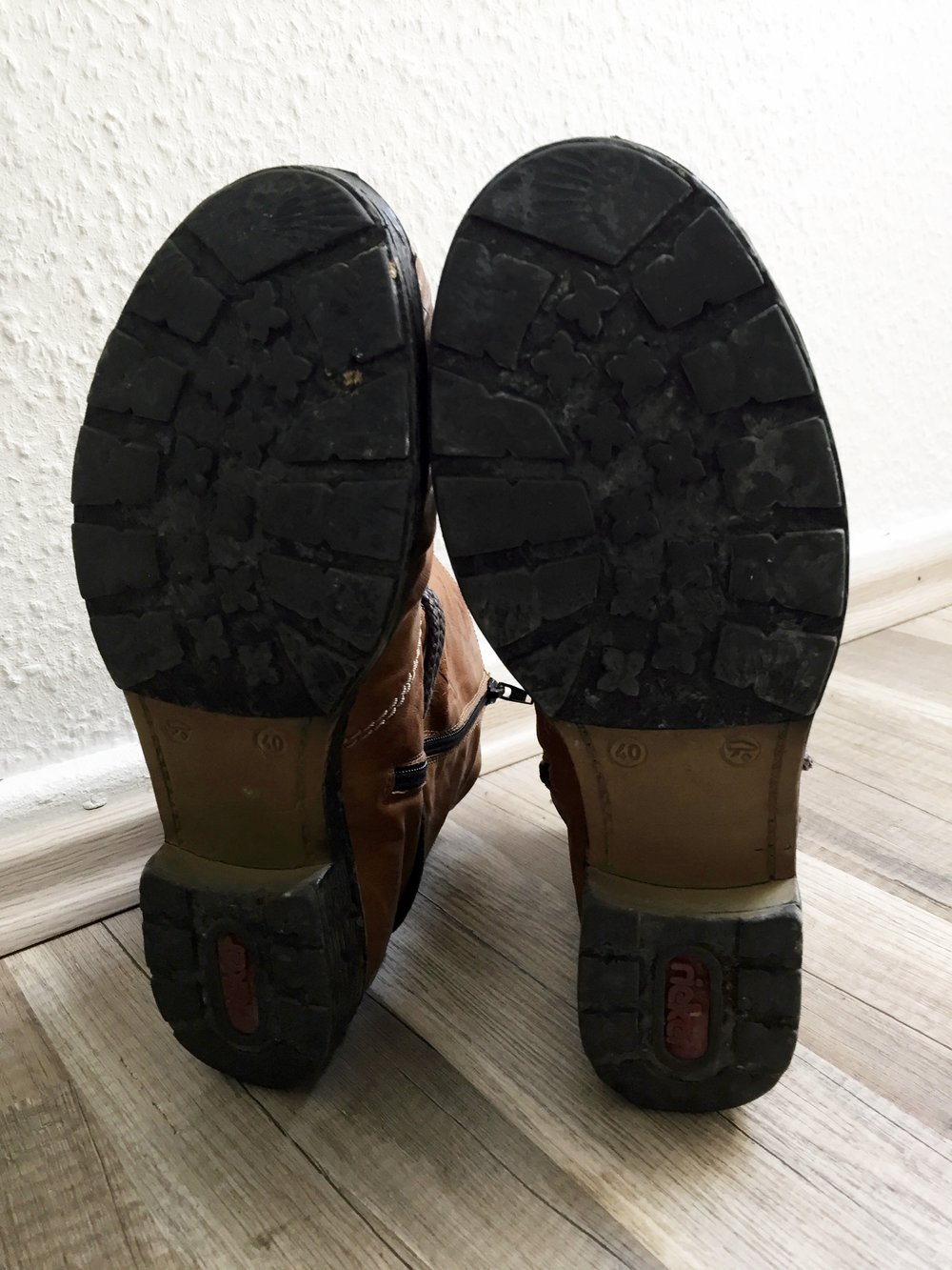 braune Winter Stiefeletten von Rieker