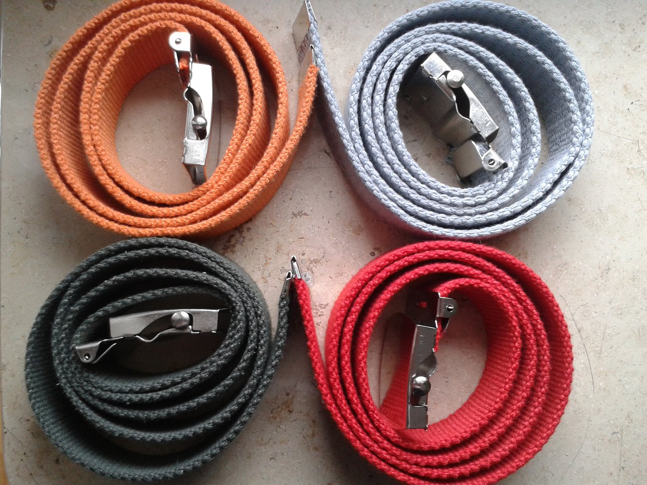 Stoffgürtel in Orange