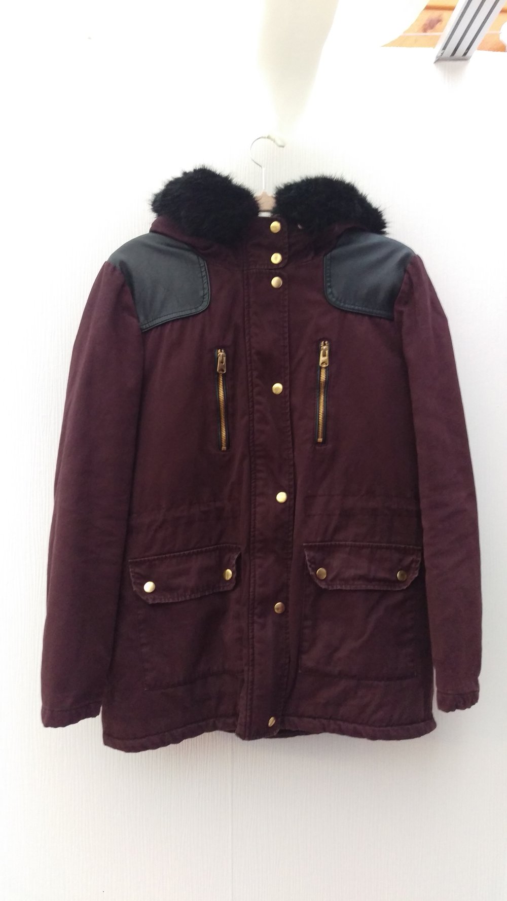Winterjacke in Bordeaux 