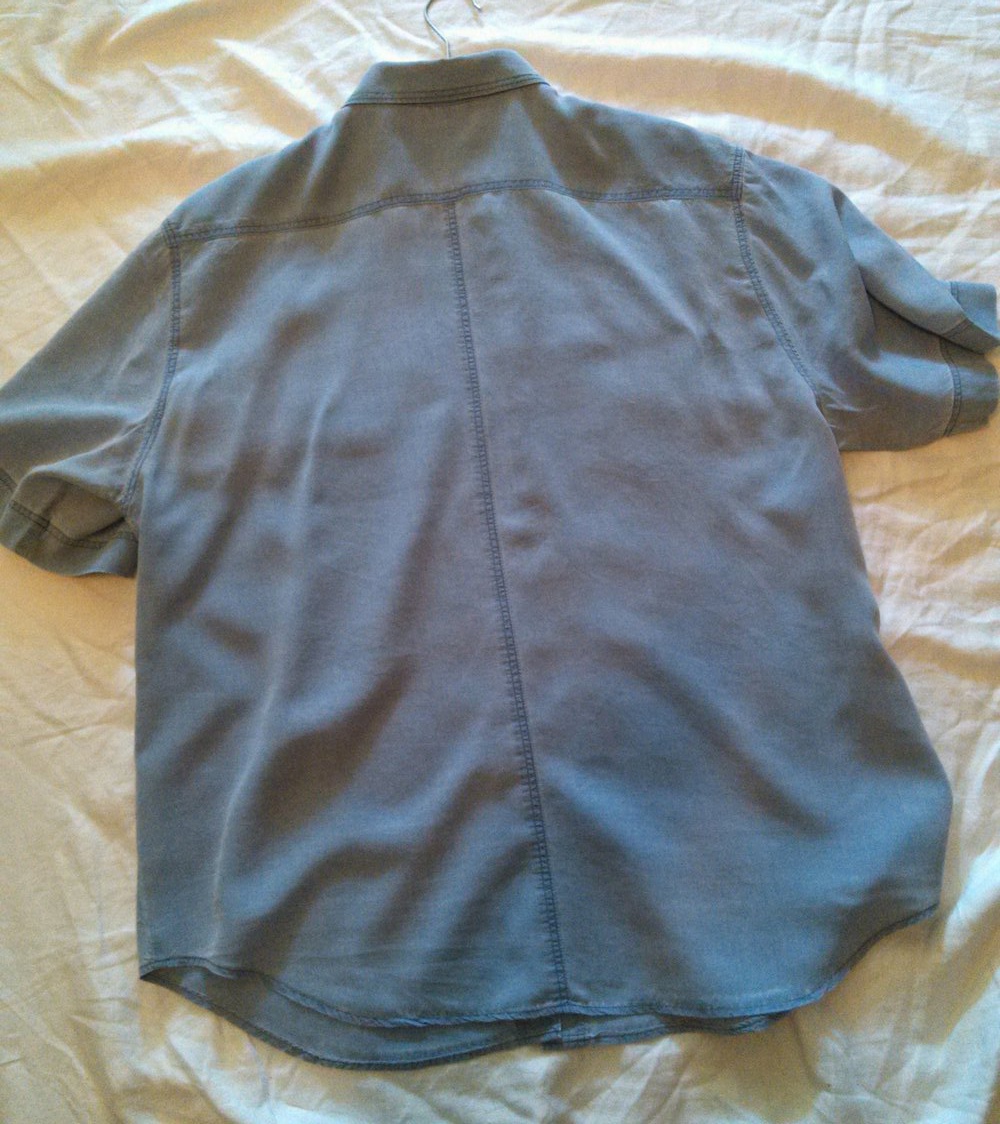 Schöne sportliche Hemdbluse in hellblau von Trapez Ligne Sportive  Gr. 44