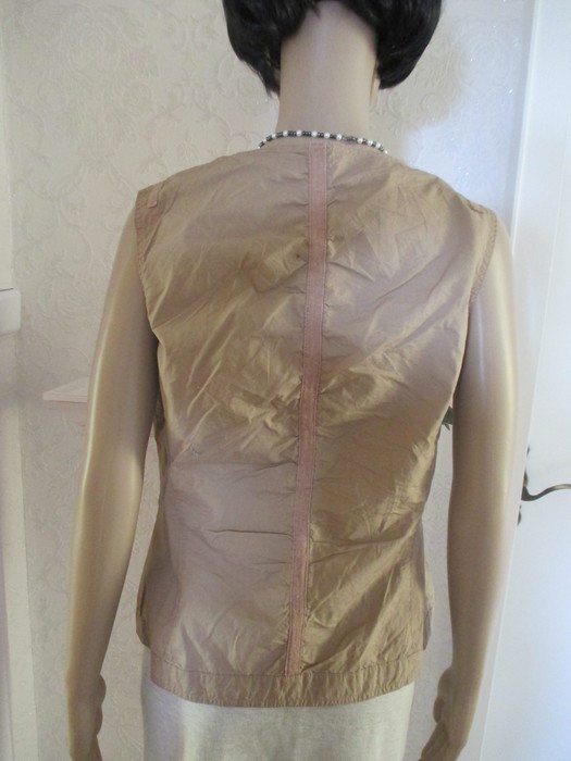 NEU Ärmellose Bluse Weste im Safari- Style 