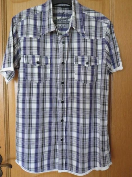 Hemd(sportlich),kariert,Kurzarm,Gr.38/S