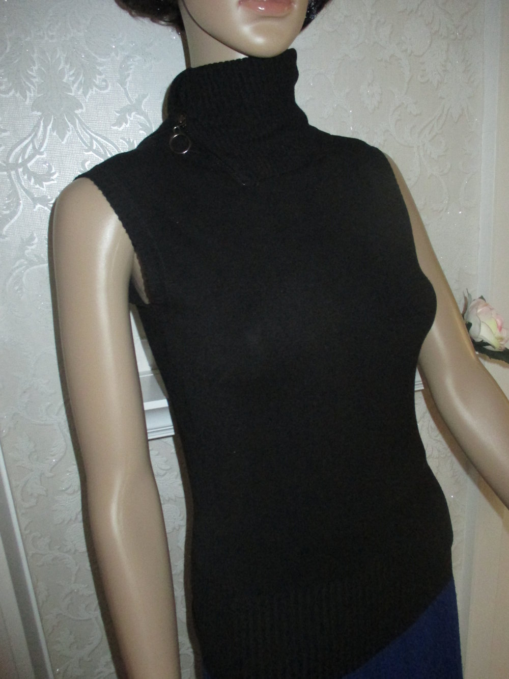 NEUw Variabel tragbarer Feinstrick Rollkragen Pullover Rolli 