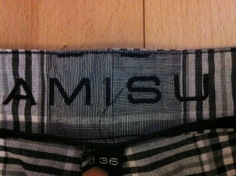 schwarz/weiß/grau karierte Hose