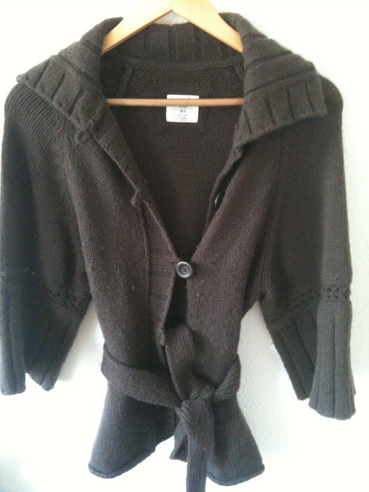 Wolljäckchen / Strickjacke Fledermausärmel