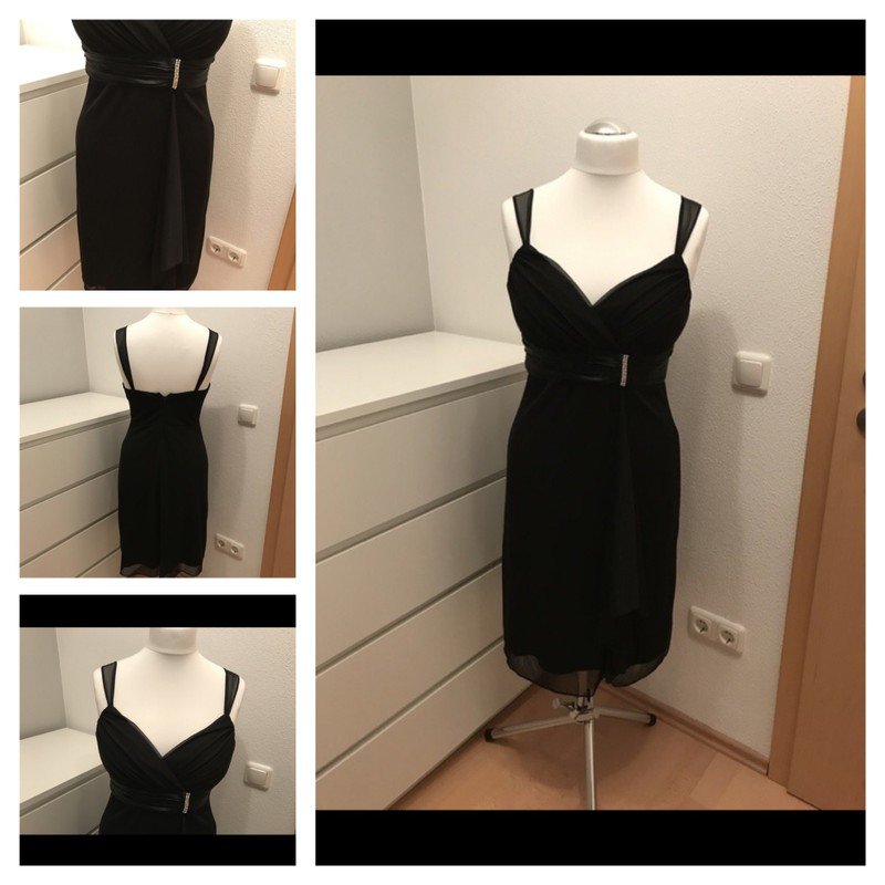 *Schönes schwarzes hochwertiges Cocktailkleid von Mariposa / Gr. 40*
