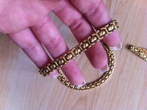 Kette und Armband gold set