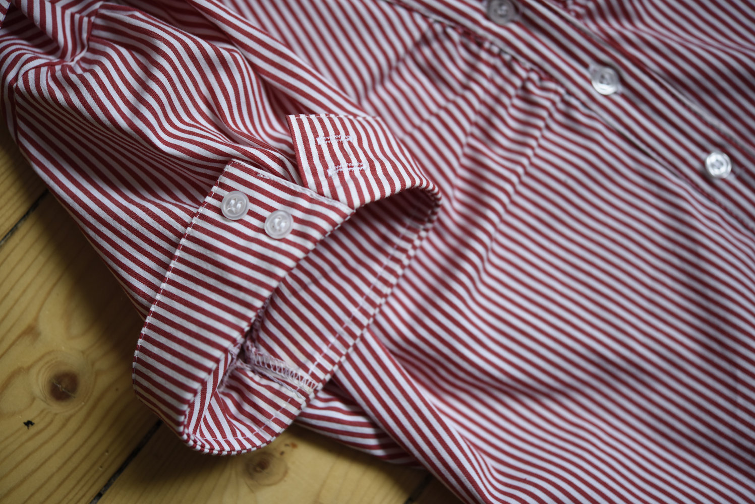 Rot-Weiß-Gestreifte Bluse