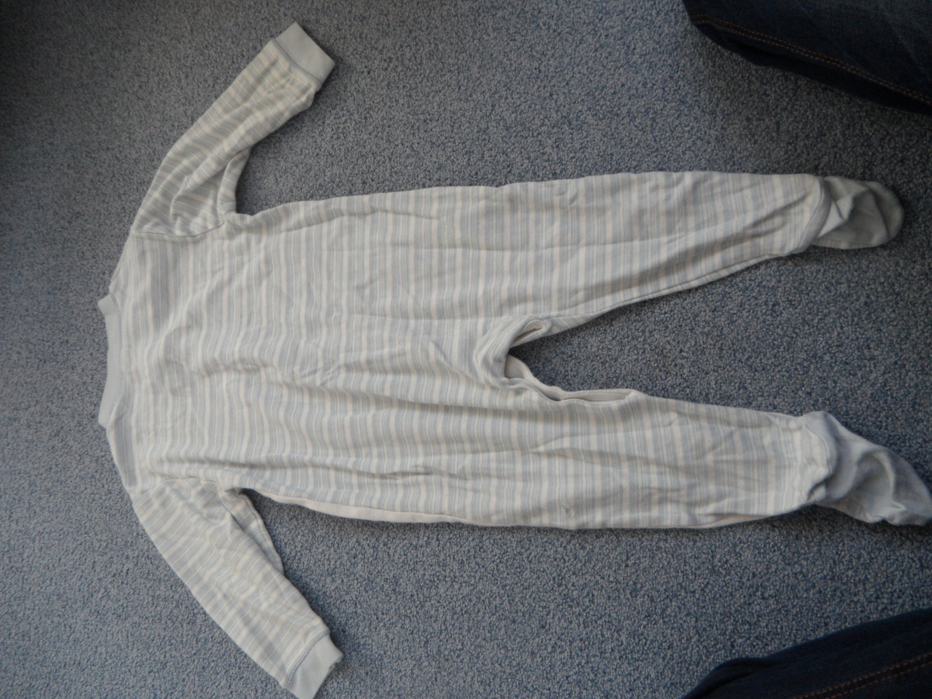 C&A Schlafanzug Einteiler mit Füßen Pyjama Overall