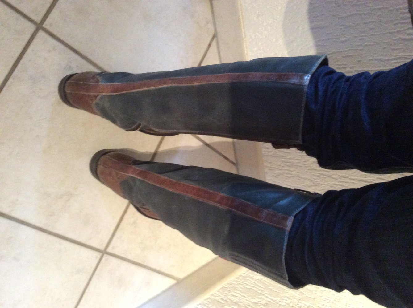 We Are the Original  Lederstiefel Leder Stiefel Größe 38 Bikerboots Boots 