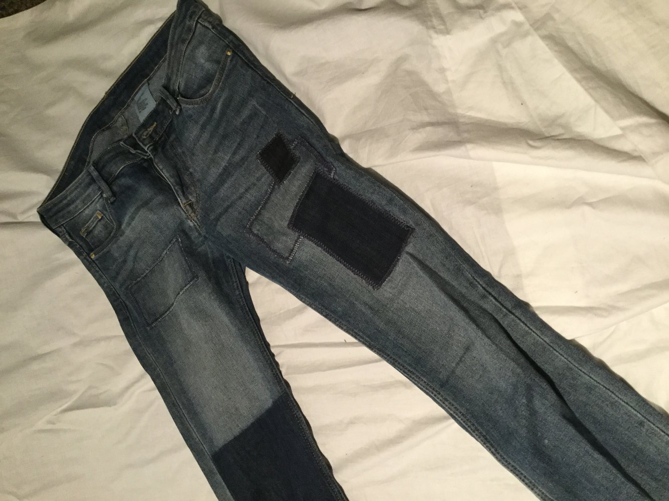 Jeans im Used-Look