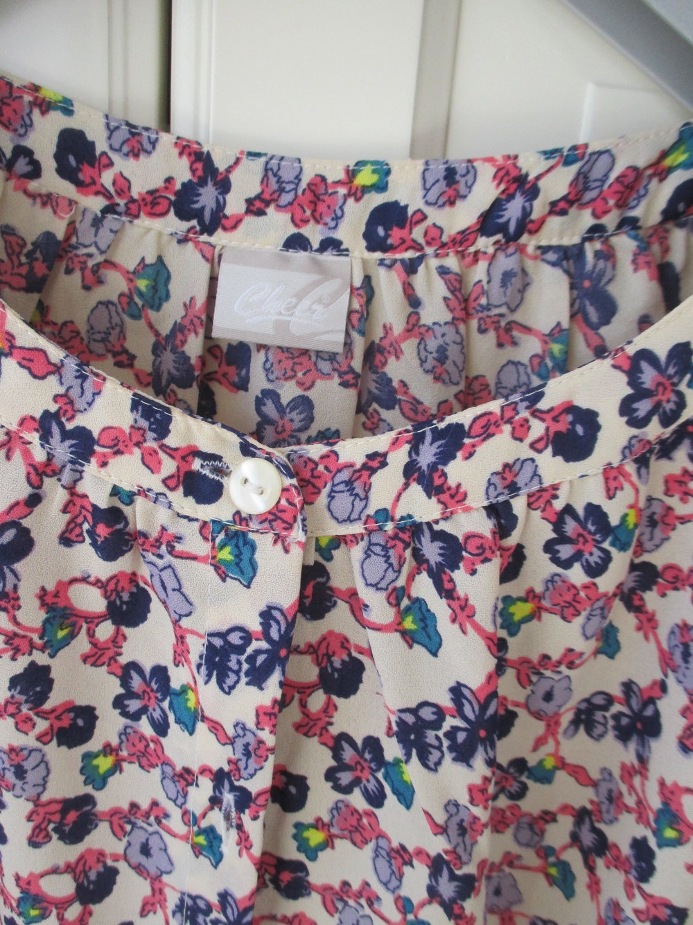 Tunika oder kurzes Kleid im Retro Look, milles fleurs, Gr. 36, neu