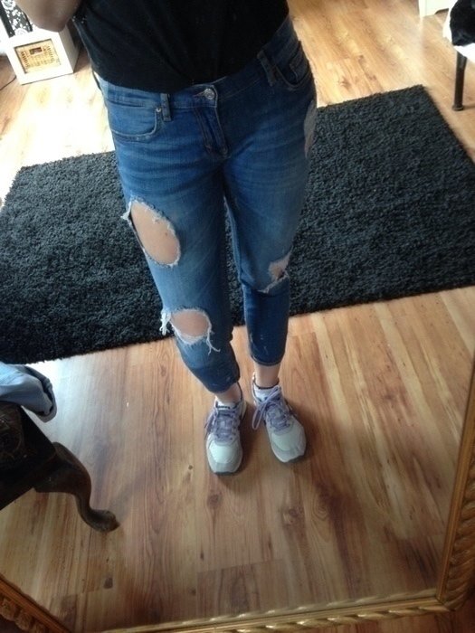 Zara Boyfriend destroyed Jeans