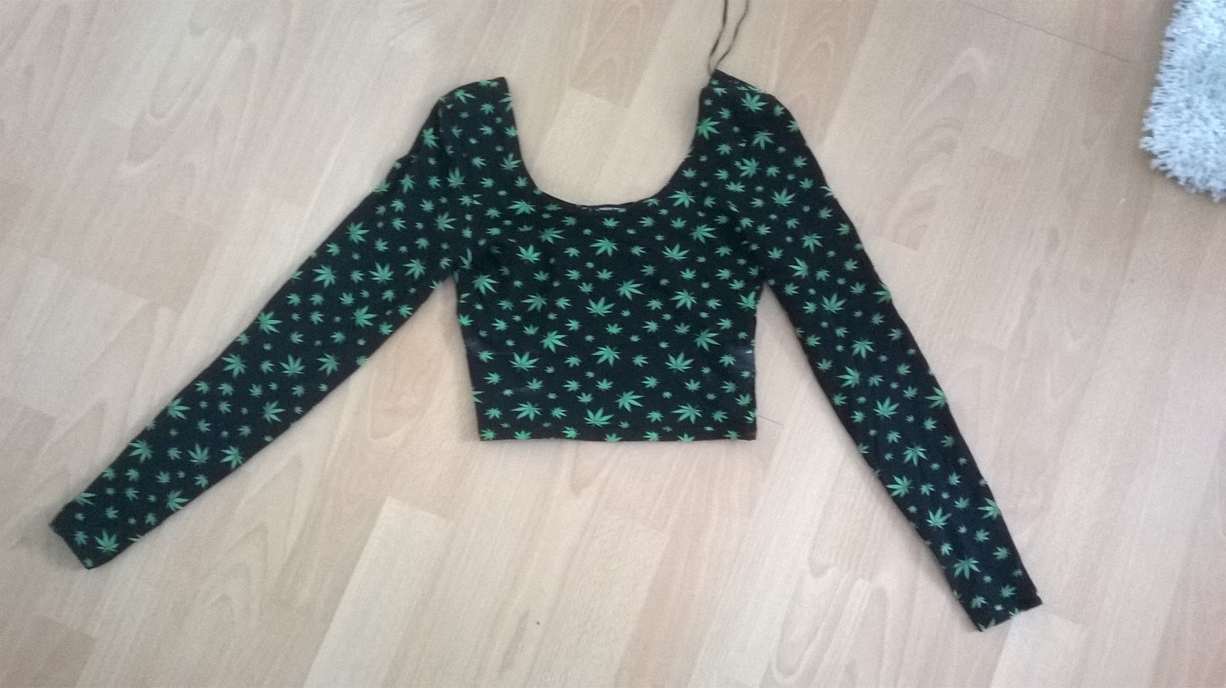 Weed Shirt, Crop Top, Marihuana 