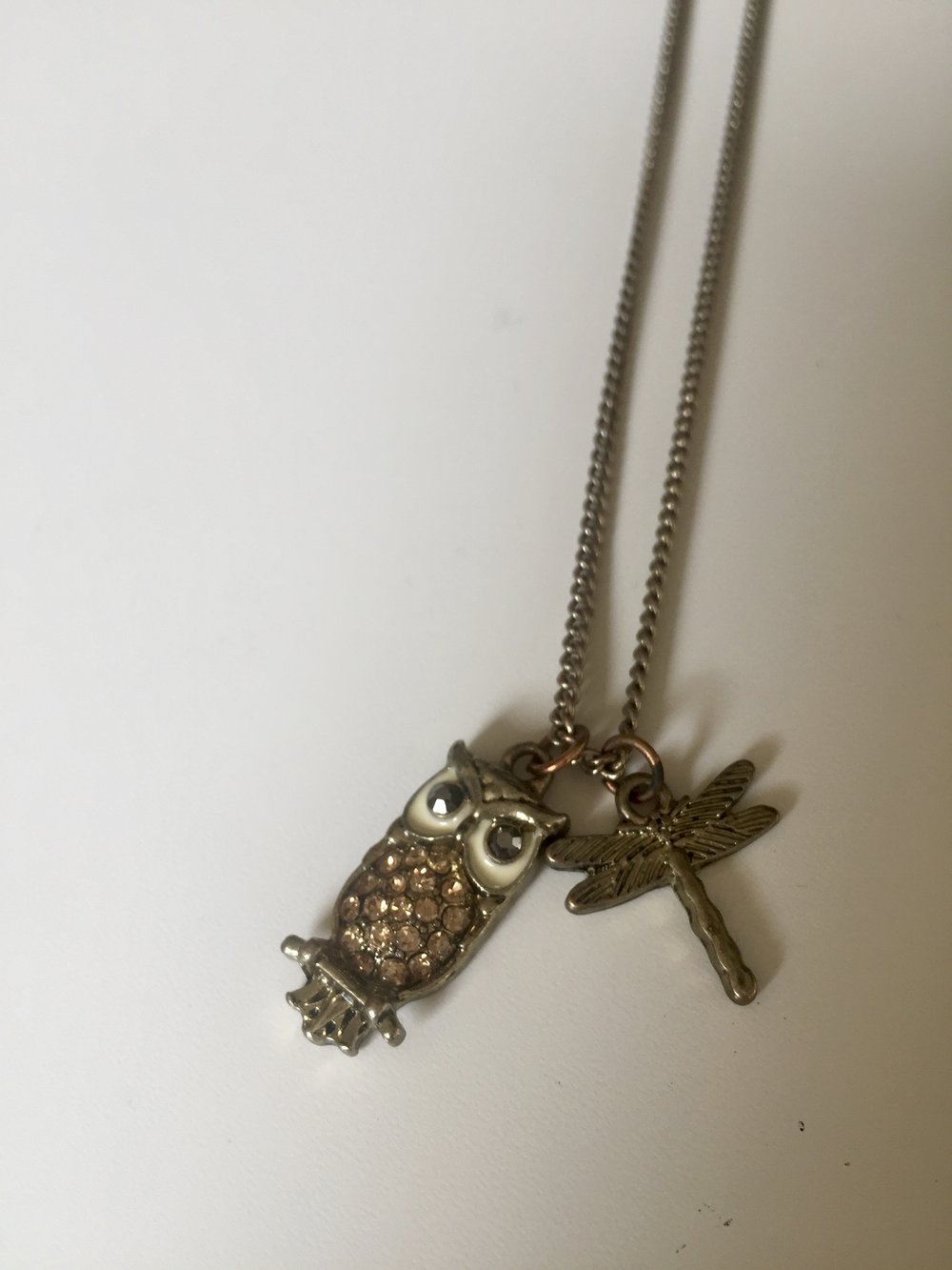 Süße Kette - Eule und Libelle