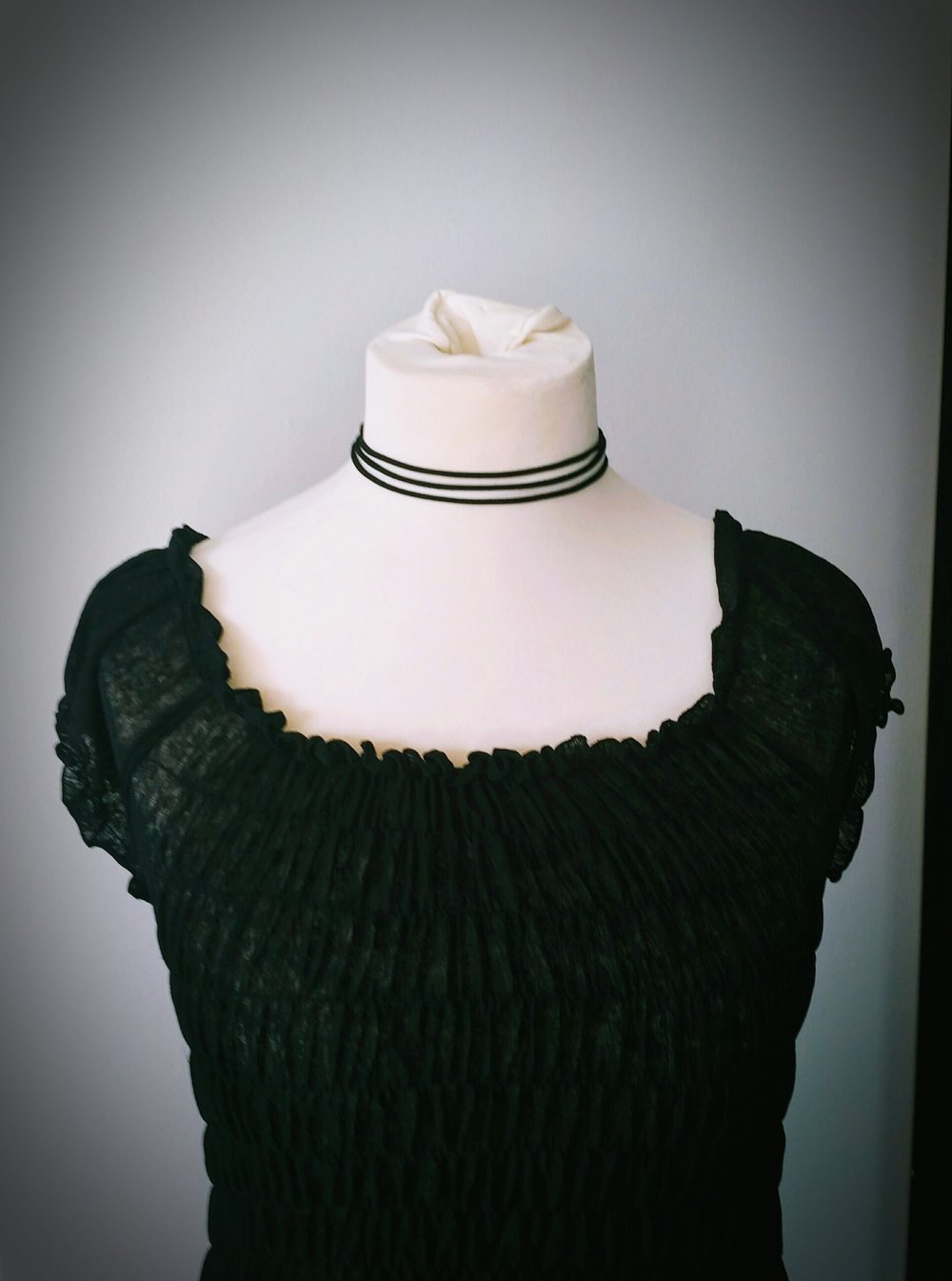 Gothic Choker Halsband schwarz Punk Romantik