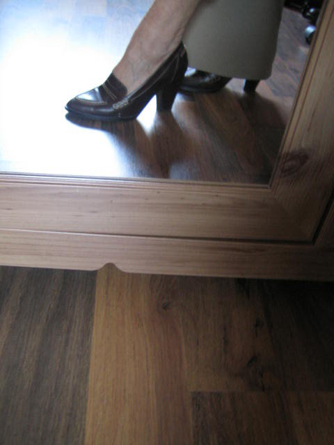 Leder Echtleder Pumps braun