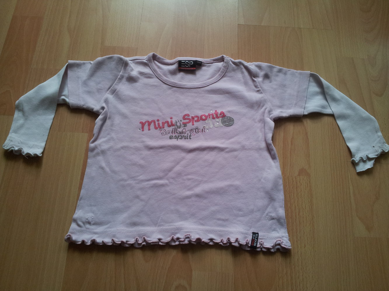 Pullover Esprit Sports rose weiß Gr. 92/98
