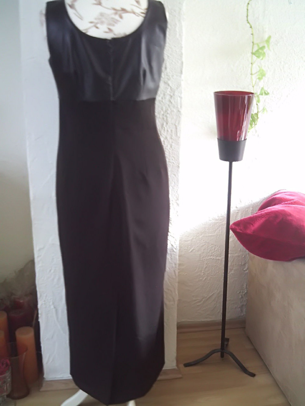 Braunes Kunstleder Maxikleid neu von MissH 42