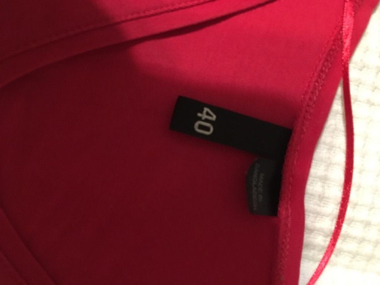 Shirt Oberteil 3/4-Arm H&M Größe 40 rot