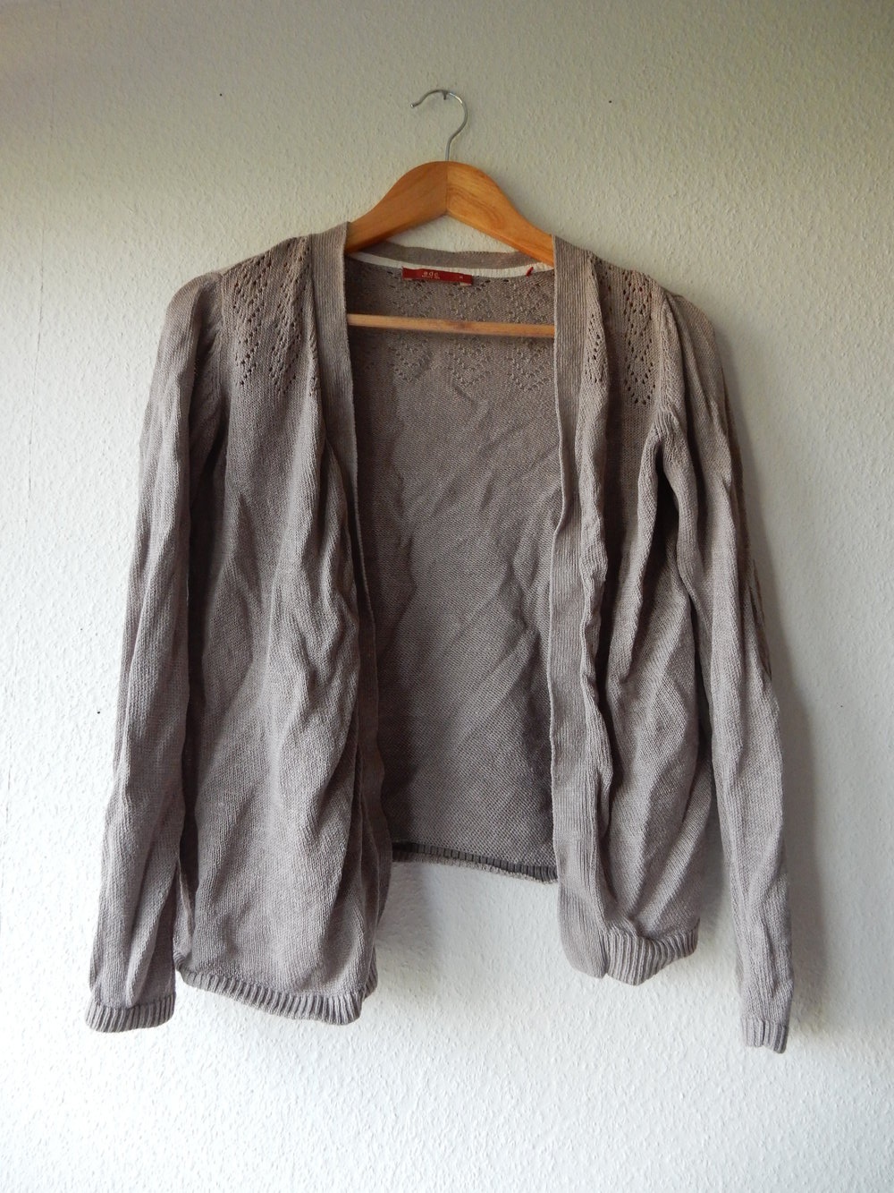 Cardigan mit Strickmuster