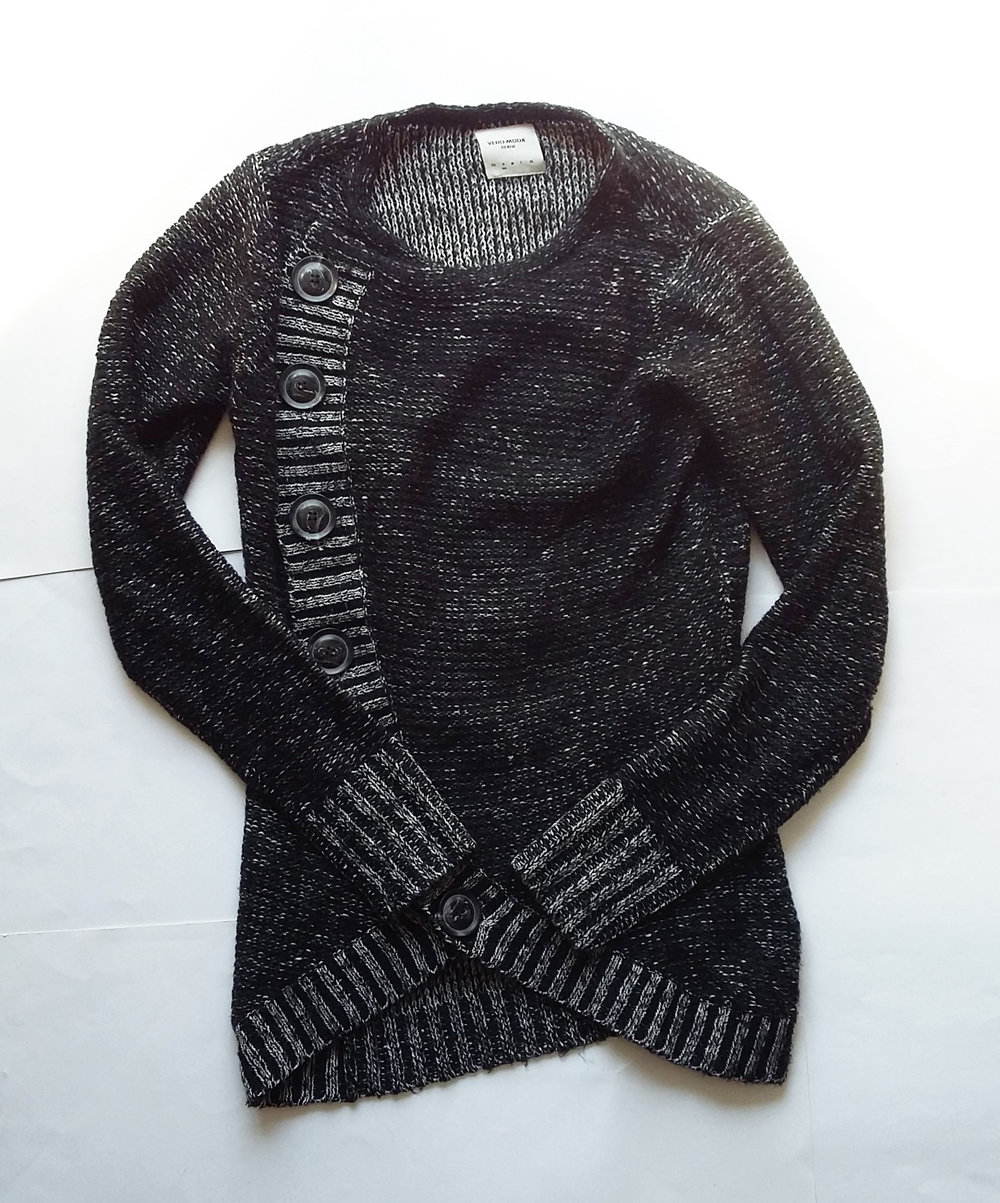 Strickjacke VERO MODA Gr. S / 38 Top Zustand schwarz grau