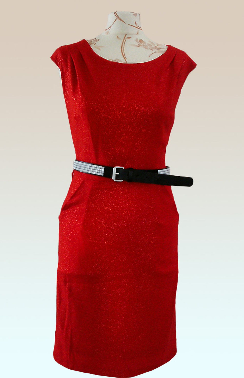 rotes Cocktailkleid