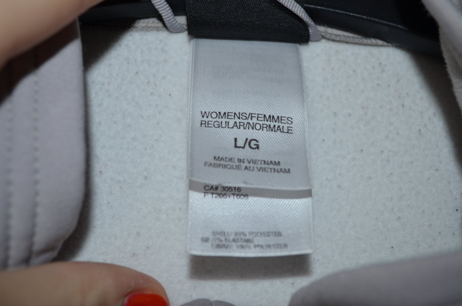 weiße Fleecejacke The North Face