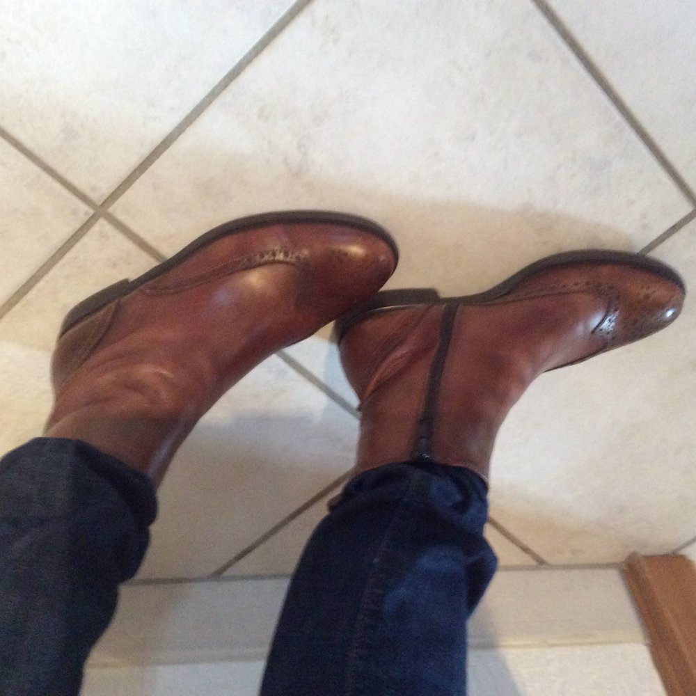 Pierrè Rizzolli Glattleder Stiefel Stiefelette Größe 38 Damen Budapestermuster Budapesterlochmuster