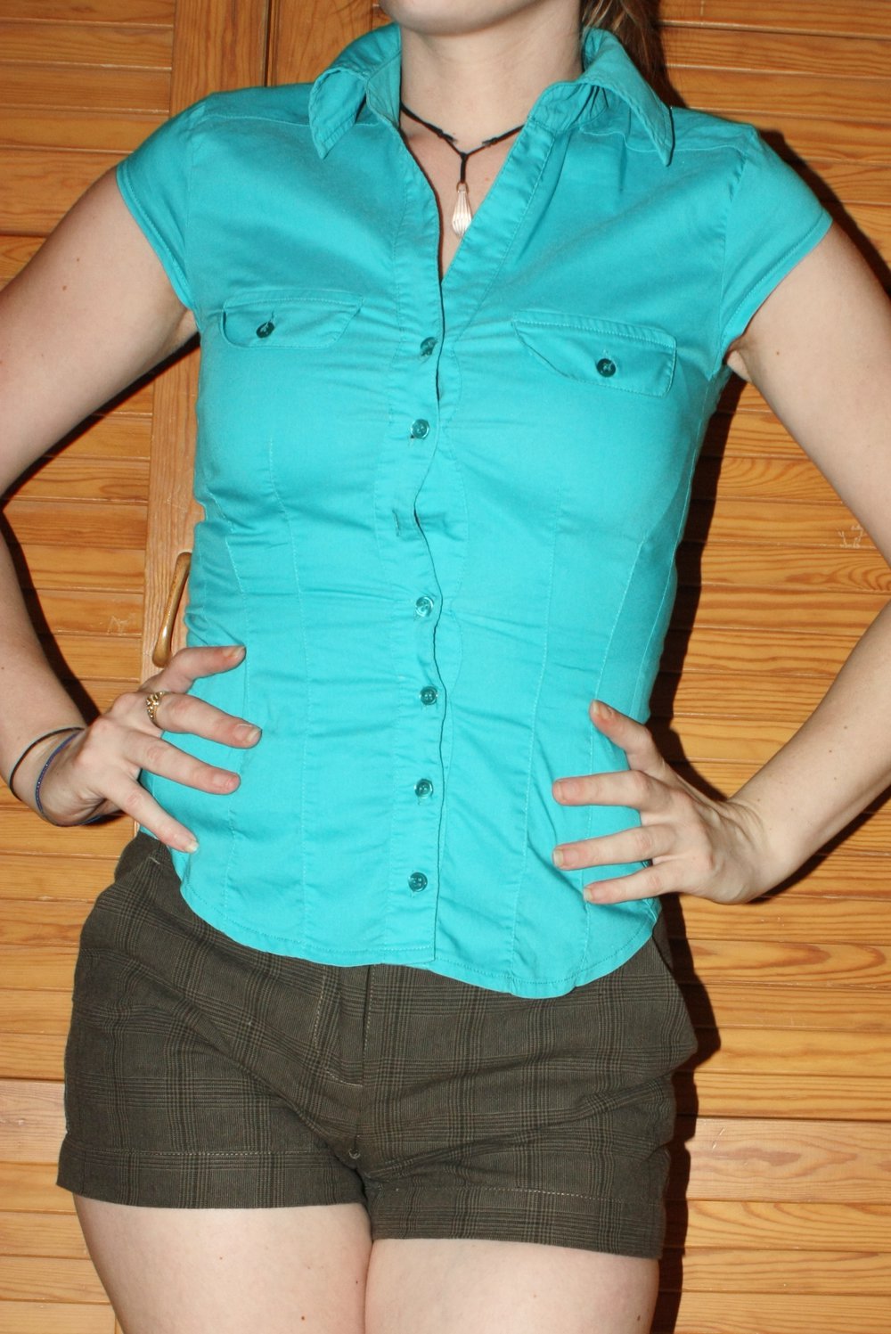 Türkise Bluse, Orsay, Gr. XS