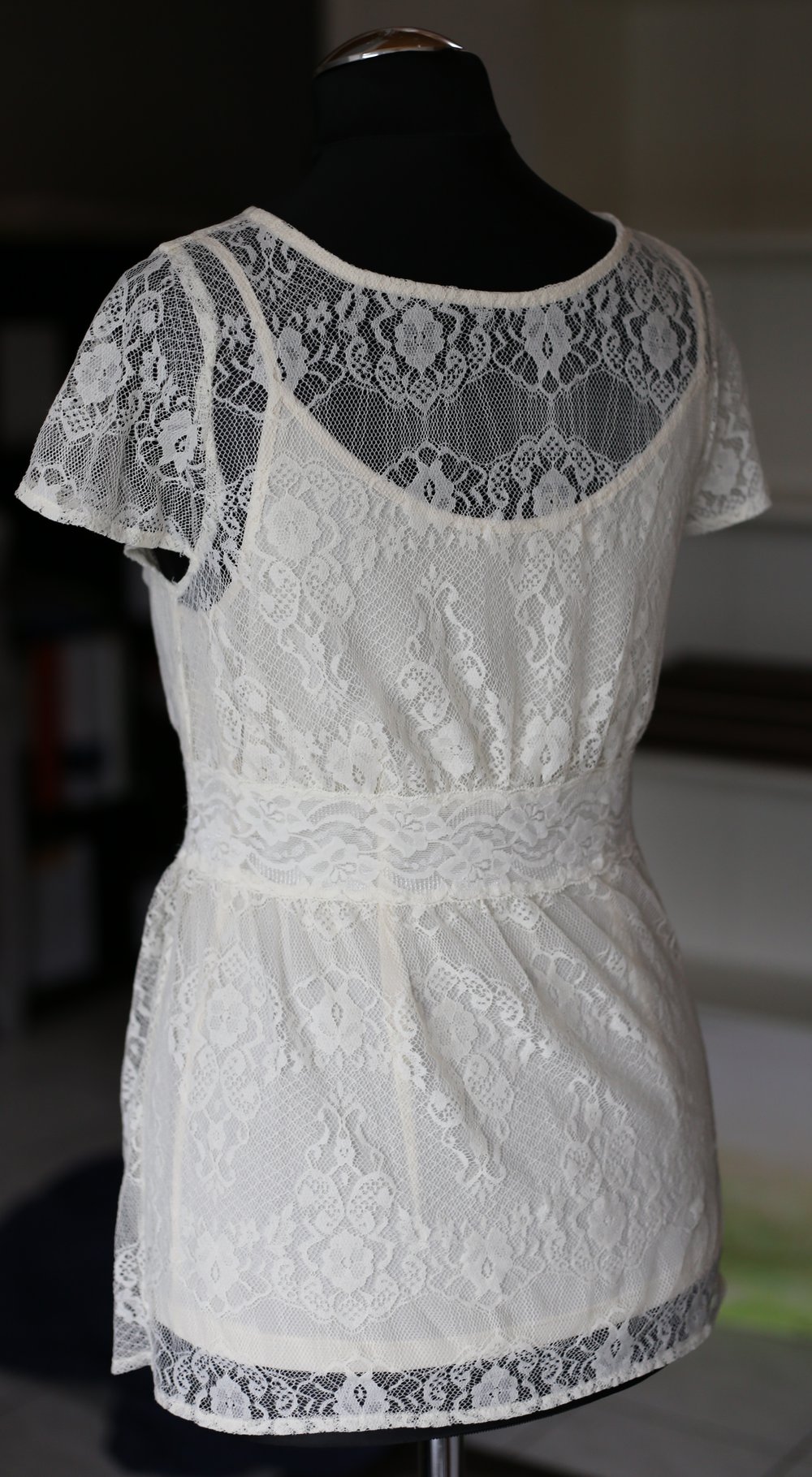 Spitzenbluse Primark XS 34 Beige