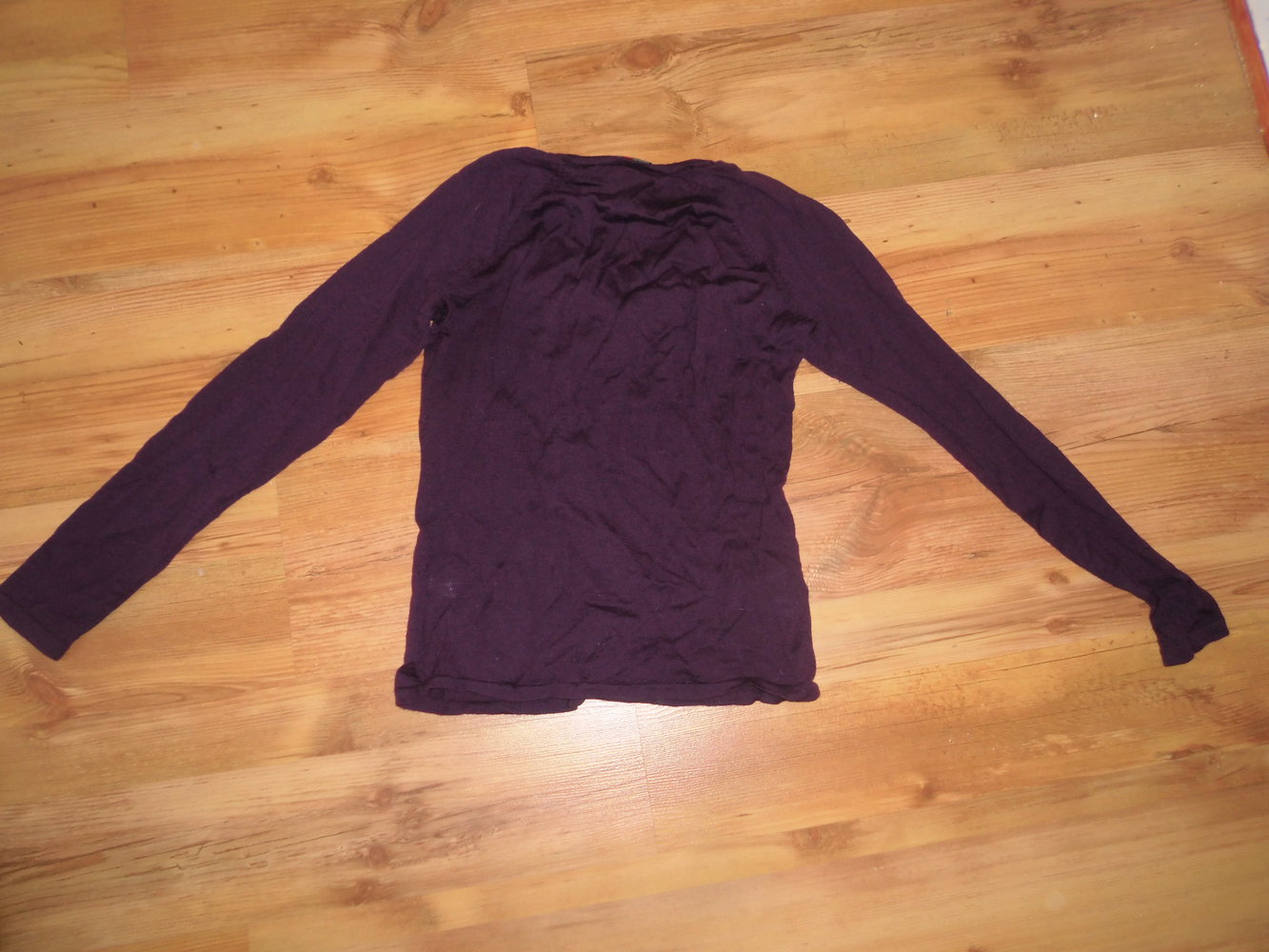 Apanage - lila Longsleeve - Größe 40 - 100% Merinowolle! - TOP Zustand!