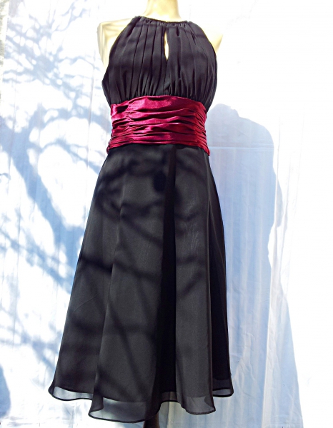 Schwarzes Abend kleid ( weinrot ) yessica