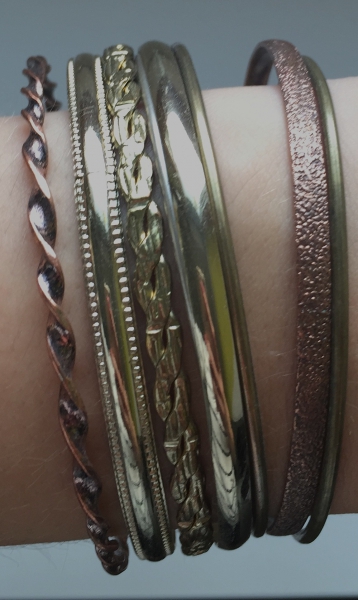 Armreifen-Set gold-bronze