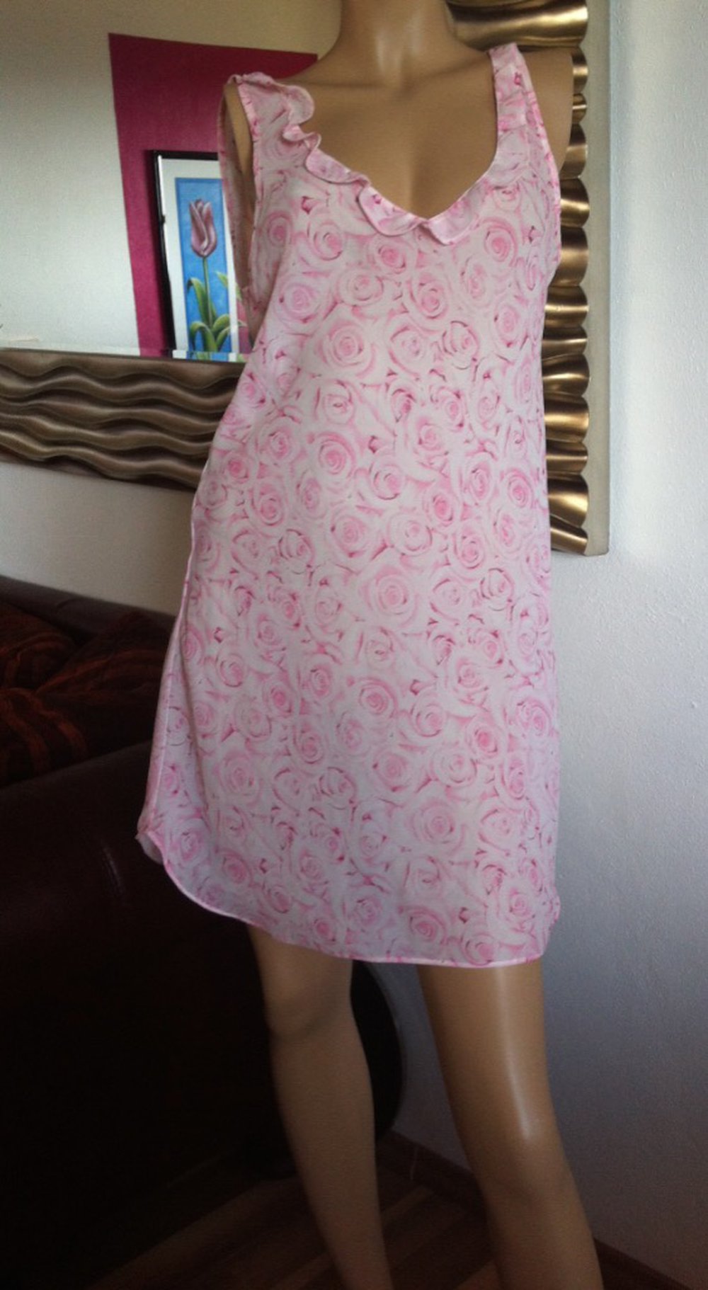 oll* Nachtkleid in schönem floral Muster Größe M