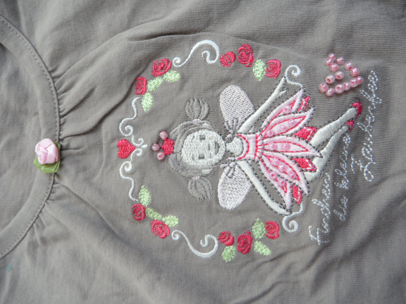 Salt and Pepper wunderschönes Langarmshirt mit Stickerei Fee Filinchen