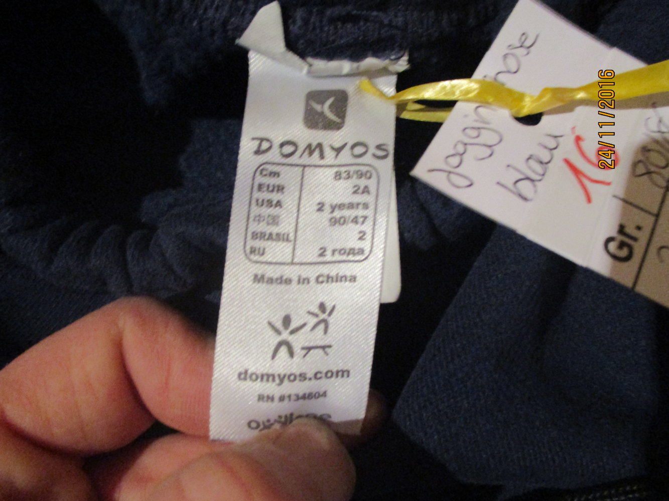 Jogginghose Kuschelig Decathlon Domyos Gr. 80/86