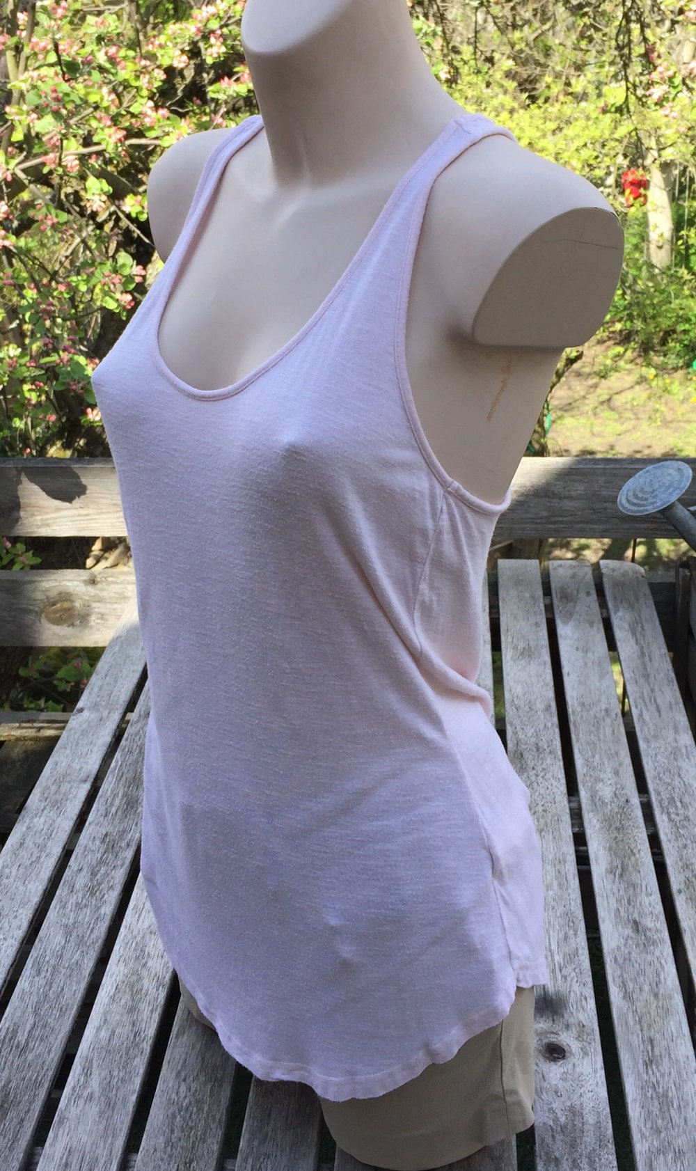 H&M Top / TANKTOP rosé Gr. M